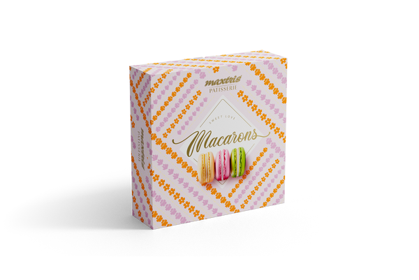 Maxtris Macarons Box Pasqua, confezione da 15